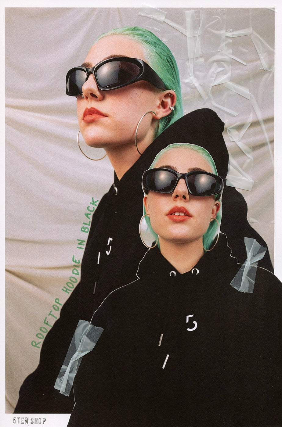HOODIE „ROOFTOP“ - black