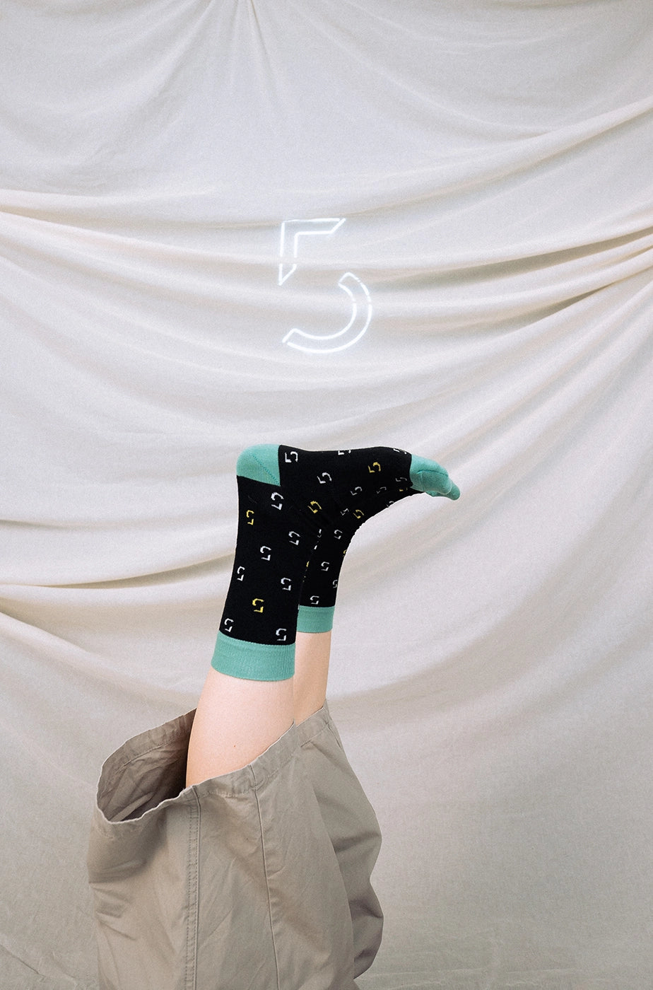 SOCKS „5HOCH5“ - black/green