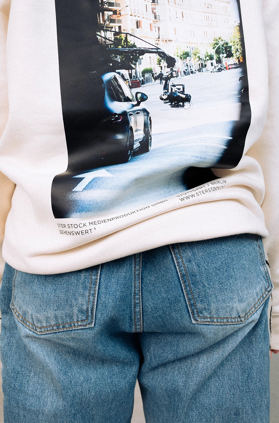 HOODIE „U-CRANE“ - natural raw