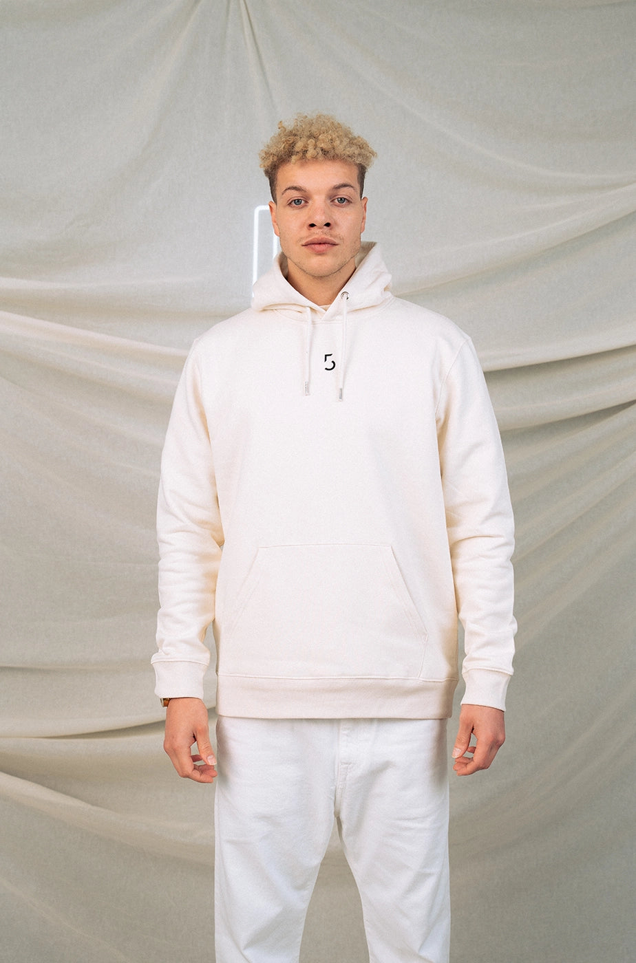 HOODIE „U-CRANE“ - natural raw