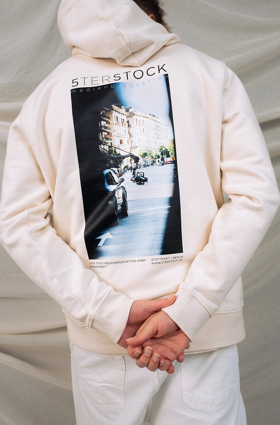 HOODIE „U-CRANE“ - natural raw