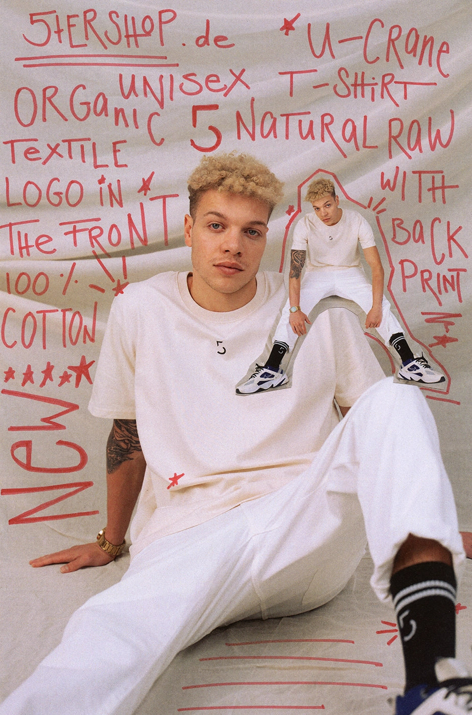 T-SHIRT „U-CRANE“ Natural raw