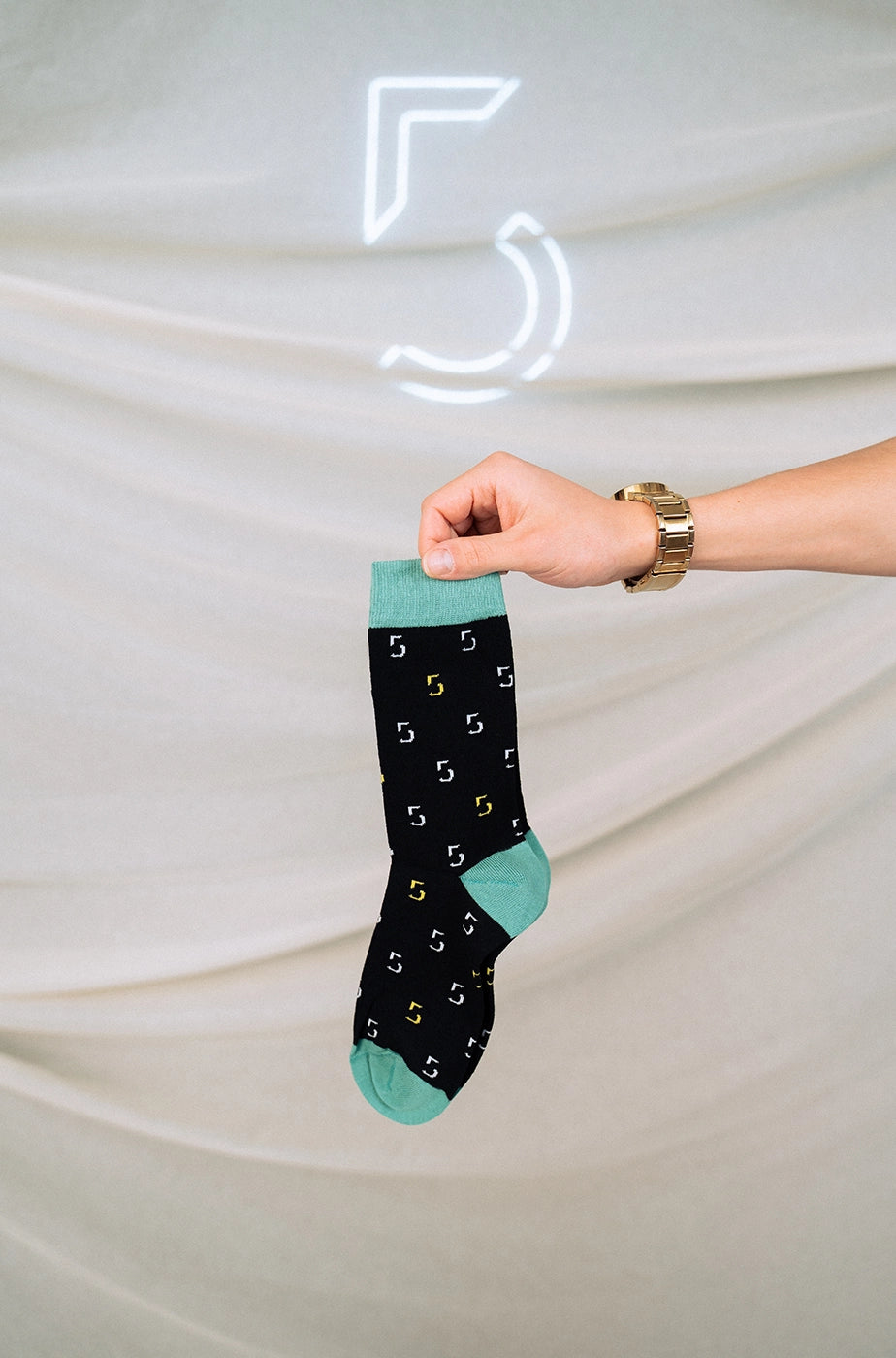 SOCKS „5HOCH5“ - black/green