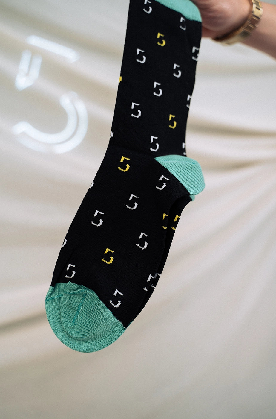 SOCKS „5HOCH5“ - black/green