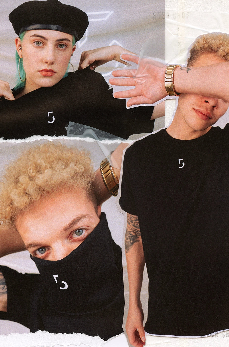 T-SHIRT „ROOFTOP“ - black