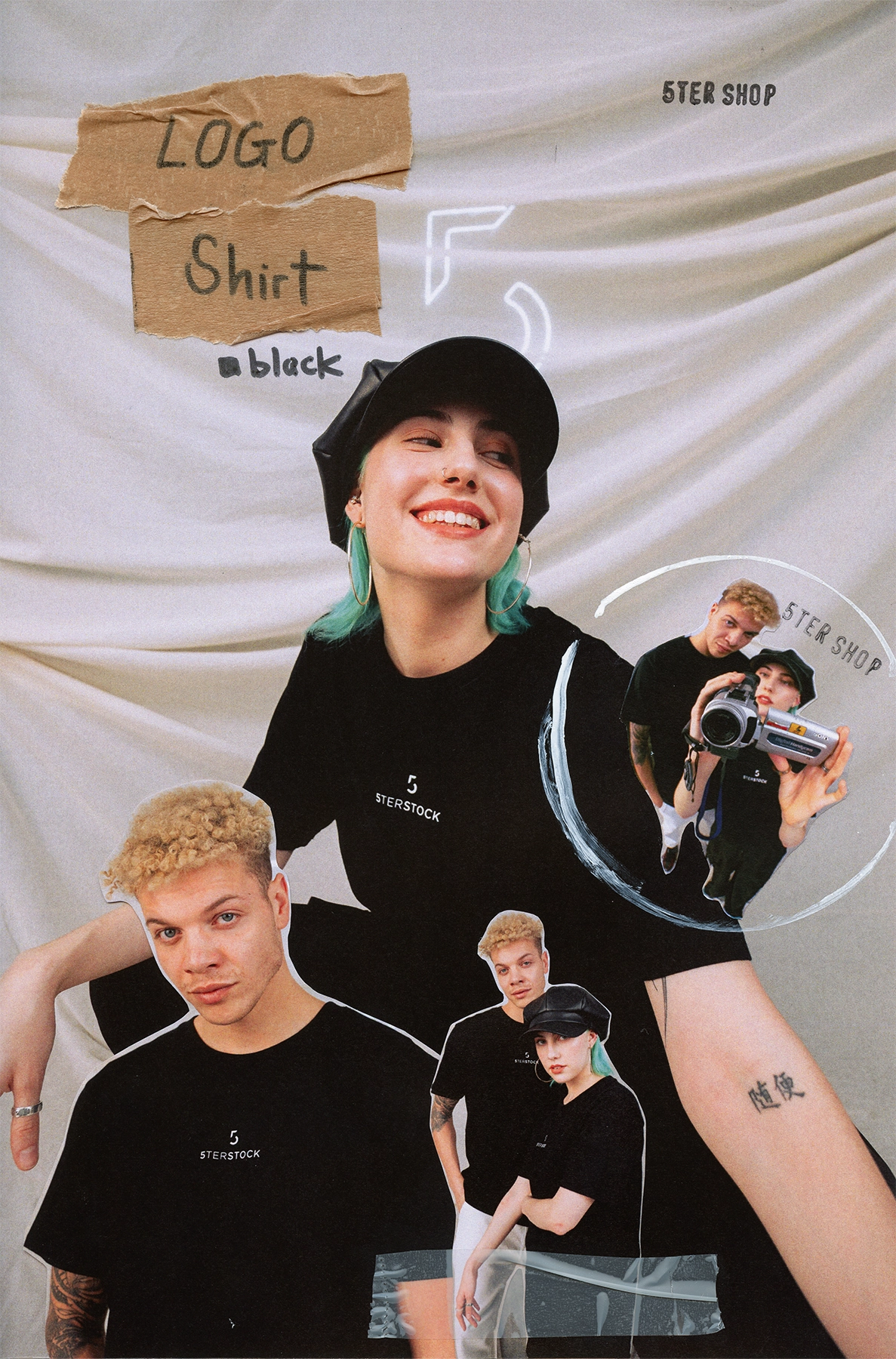 T-SHIRT „LOGO“ - black